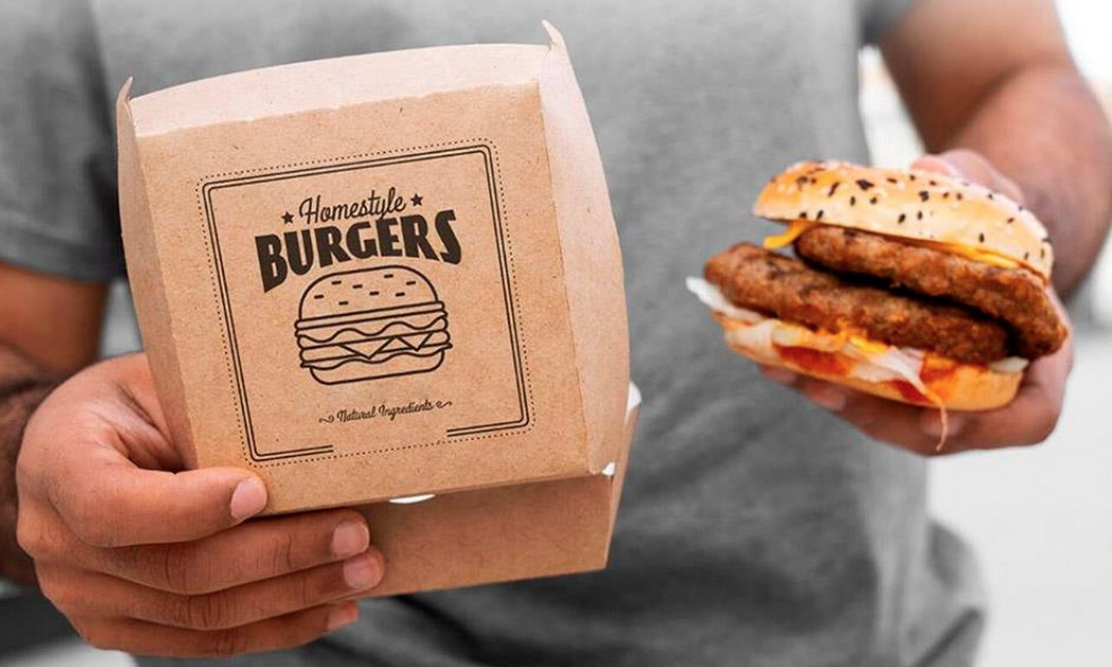 Caja para hamburguesas