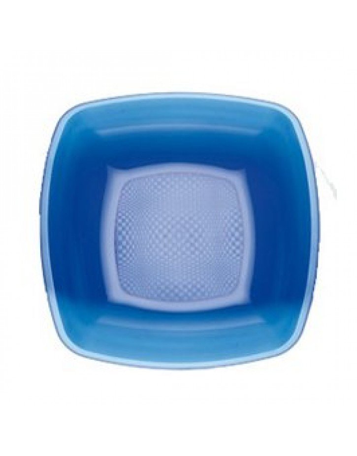 PLATO AZUL TRANSPARENTE HONDO PS