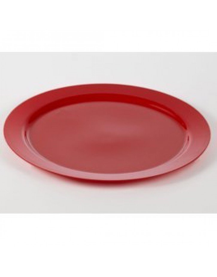 PLATO ROJO DE PLASTICO