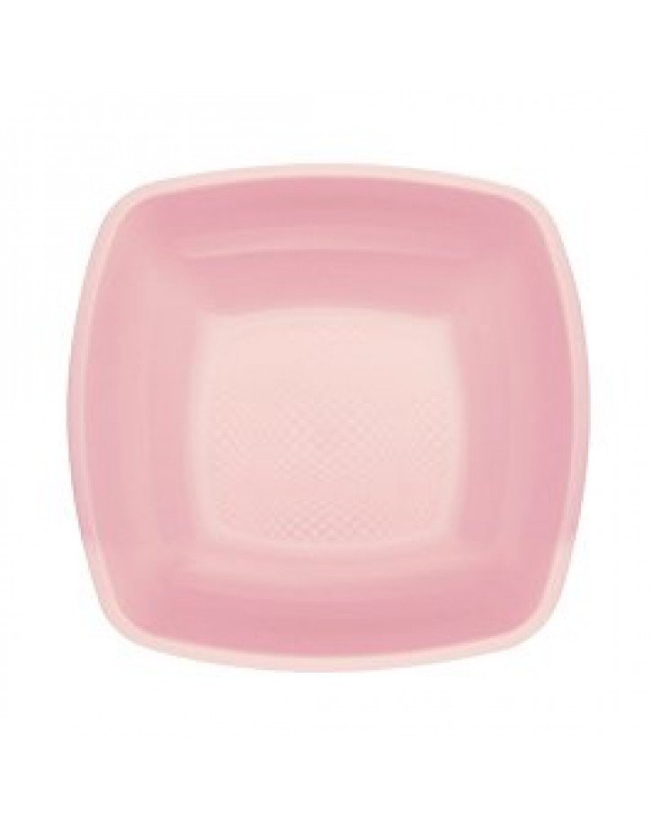 PLATO PLASTICO HONDO PP ROSA CLARO