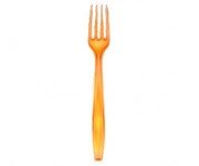 TENEDOR PLASTICO NARANJA