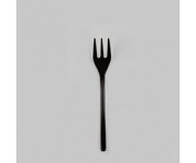 MINI TENEDOR 10 CM NEGRO