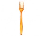 TENEDOR PLASTICO NARANJA