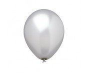 GLOBOS COLOR PLATA 10 Ud/Paq 