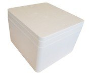 Caja térmica de poliestireno expandido 40 litros, para transporte de alimentos (1 paquete de 3 unidades)