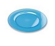 PLATO EXTRA RESISTENTE 19 cm AZUL TURQUESA  (10 Paq/Ud)