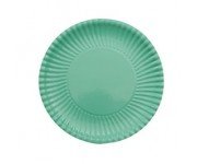 PLATO CARTON MENTA 18 cm 10 Ud/Paq