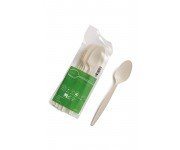 CUCHARA DE MAIZ BIO Y COMPOSTABLE 17,5 cm (50 Ud/Paq)