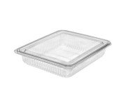 Envase plástico con tapa loncheado pet h27 grande