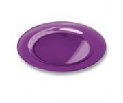 PLATO EXTRA RESISTENTE 19 cm MORADO  (10 Paq/Ud)