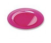 PLATO EXTRA RESISTENTE 19 cm ROSA FUCSIA  (10 Paq/Ud)