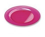 PLATO EXTRA RESISTENTE 23 cm ROSA FUCSIA  (6 Paq/Ud)