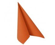 SERVILLETAS EFECTO TELA 16,5 x 16,5 cm NARANJA (20 Ud/Paq)