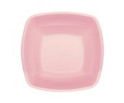 PLATO PLASTICO HONDO PP ROSA CLARO