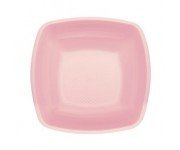 PLATO PLASTICO HONDO PP ROSA CLARO