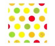 SERVILLETAS BALLS 16,5 x 16,5 cm LUNARES 20 Ud/Paq 