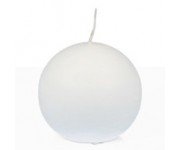 VELA BOLA   BLANCA 8CM 1 Ud/Paq