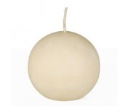 VELA BOLA   CREMA 8CM 1 Ud/Paq