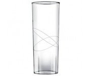 VASO TUBO LONG DRINK 300 cc TRANSPARENTE 10 Ud/Paq