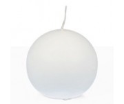 VELA BOLA   BLANCA 8CM 1 Ud/Paq