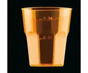 VASO DE LICOR COLOR NARANJA