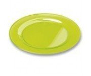 PLATO EXTRA RESISTENTE 23 cm VERDE  (6 Paq/Ud)