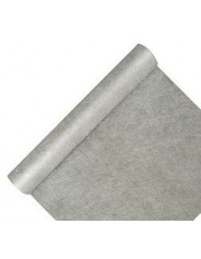MANTEL DE PAPEL COLOR PLATA
