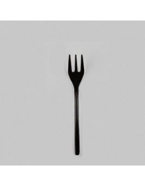 MINI TENEDOR 10 CM NEGRO