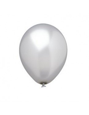 GLOBOS COLOR PLATA 10 Ud/Paq 