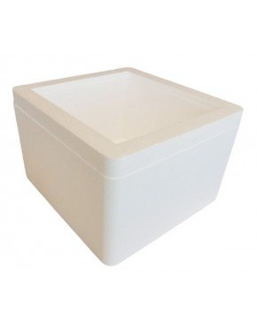 Caja y tapa de Poliestireno Expandido 40 litros (Caja x 3 unidades)