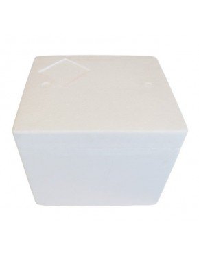 Caja térmica de poliestireno expandido 14 litros, para transporte de alimentos (1 paquete de 4 unidades)