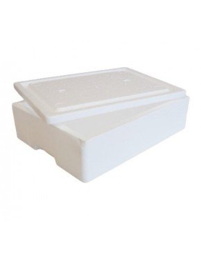 Caja térmica de poliestireno expandido 7'5 litros, para transporte de alimentos (1 paquete de 30 unidades)