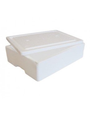 Caja y tapa de Poliestireno Expandido 7,5 litros (Caja x 30 unidades)