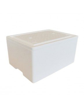 Caja térmica de poliestireno expandido 16 litros, para transporte de alimentos (1 paquete de 16 unidades)