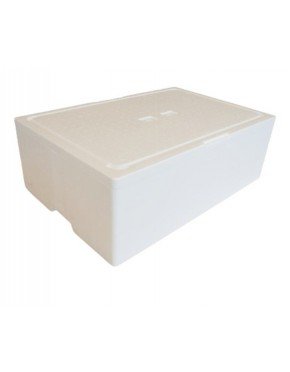 Caja térmica de poliestireno expandido 31 litros, para transporte de alimentos (1 paquete de 7 unidades)