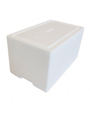 Caja térmica de poliestireno expandido 27 litros, para transporte de alimentos (1 paquete de 12 unidades)