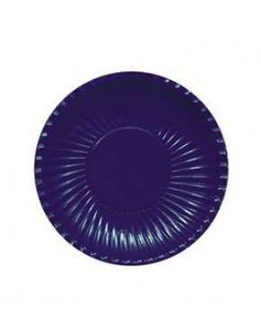 PLATO CARTON AZUL MARINO 18 cm 10 Ud/Paq