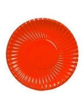 PLATO CARTON ROJO 23 cm 10 Ud/Paq