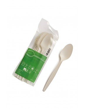 CUCHARA DE MAIZ BIO Y COMPOSTABLE 12,5 cm (50 Ud/Paq)