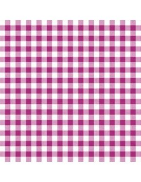 SERVILLETAS "VICHY" 16,5 x 16,5 cm FUCSIA (30 Ud/Paq)