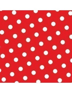 SERVILLETA LUNARES 16,5 x 16,5 cm ROJA  16,5 x 16,5 cm (30 Ud/Paq)
