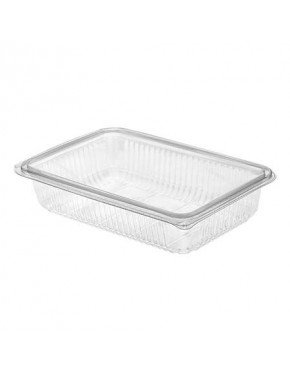 Envase plástico con tapa loncheado PET H40 pequeño