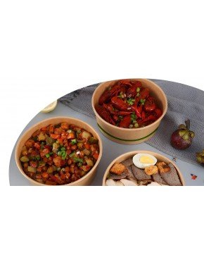 ENSALADERA CARTÓN BOL + TAPA 1300ML (200 uds/caja)
