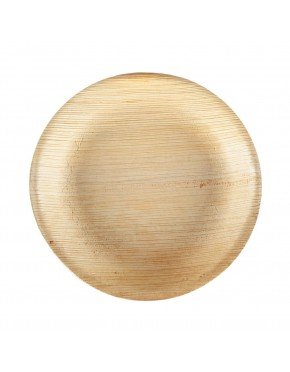 PLATO REDONDO HOJA DE PALMA 20 CM