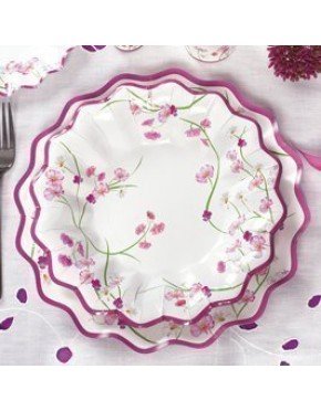 PLATO de carton ROSA