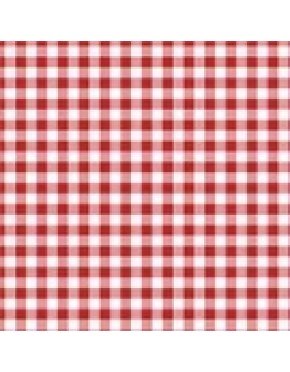 SERVILLETAS "VICHY" 16,5 x 16,5 cm  ROJA  (30 Ud/Paq)