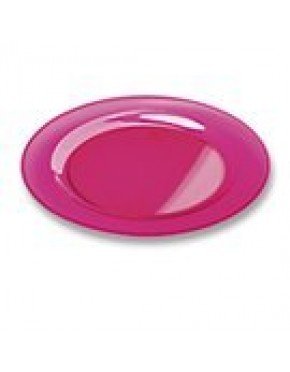 PLATO EXTRA RESISTENTE 19 cm ROSA FUCSIA  (10 Paq/Ud)