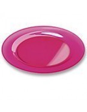 PLATO EXTRA RESISTENTE 23 cm ROSA FUCSIA  (6 Paq/Ud)