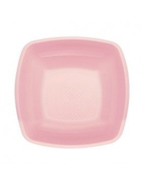 PLATO PLASTICO HONDO PP ROSA CLARO