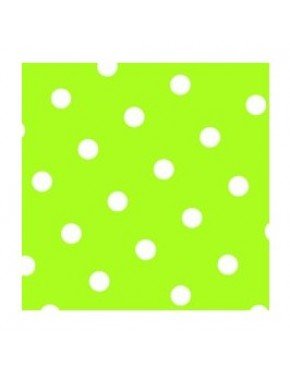 SERVILLETA DOTS VERDE LIMÓN 3 CAPAS 10 Paq/Cj